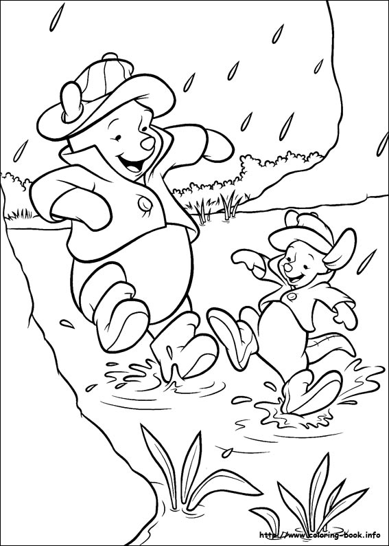 Winnie the Pooh coloring picture